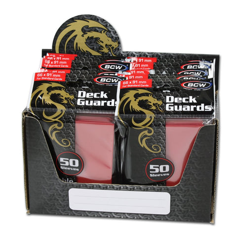 1000 Premium Red Double Matte Deck Guard Sleeves