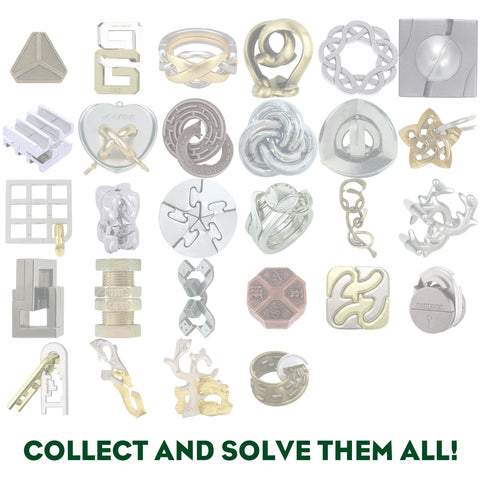 KEY II Hanayama Cast Metal Brain Teaser Puzzle (Level 2)
