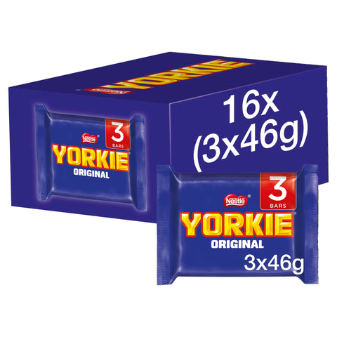 NestlÃƒÆ’Ã†â€™Ãƒâ€ Ã¢â‚¬â„¢ÃƒÆ’Ã¢â‚¬Â ÃƒÂ¢Ã¢â€šÂ¬Ã¢â€žÂ¢ÃƒÆ’Ã†â€™ÃƒÂ¢Ã¢â€šÂ¬Ã…Â¡ÃƒÆ’Ã¢â‚¬Å¡Ãƒâ€šÃ‚Â© Yorkie Milk Chocolate Bar Multipack, 16 packs of 3 x 46 g