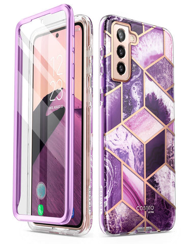 i-Blason for Samsung Galaxy S22 Plus Case with Built-in Screen Protector, Scratch Resistant, Slim Stylish Full-Body Protective Phone Case for Galaxy S22 Plus 6.6", Cosmo Series, Ameth