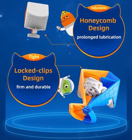 GAN Monster Go Cube EDU 3x3 Magnetic Speed Cube, MG 3M Cube Magic Cube Educational Puzzles Toys for Kids,Beginners and Adults (Stickerless)