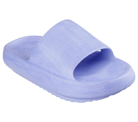 Skechers Women's Slide Sandal, Periwinkle, 6