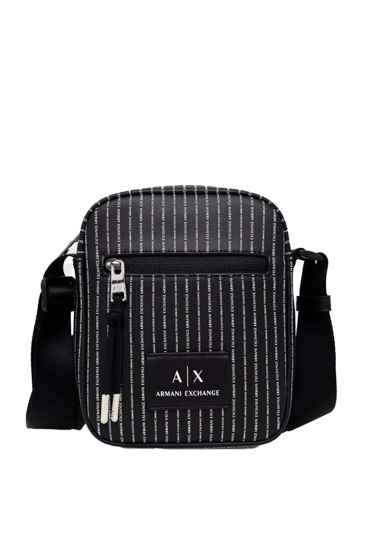 A | X ARMANI EXCHANGE Eco-Leather Crossbody Bag, Black