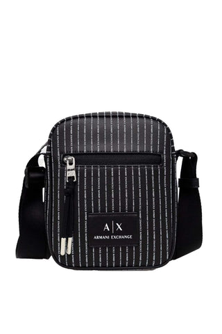 A | X ARMANI EXCHANGE Eco-Leather Crossbody Bag, Black