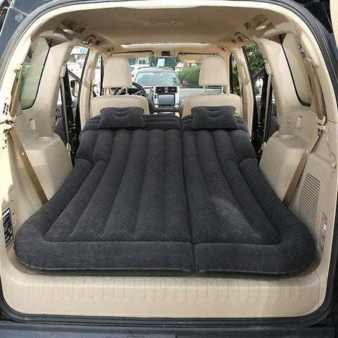 songml Car Inflatable Bed for Nissan Kick, Thickened Flocking PVC Surface Car Air Bed Rear Car Mattress Trunk Air Mattress Outdoor Travel Camping Sleeping Air Bed Black