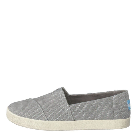 TOMS Women's, Avalon Slip-On Grey Leopard 5 M