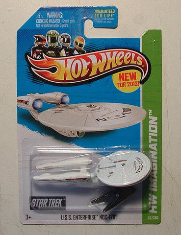 2013 Hot Wheels Hw Imagination - Star Trek U.S.S. Enterprise Battle Damaged