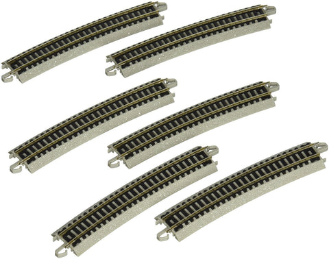 Bachmann Trains N 19" Curve Track-6 PCS