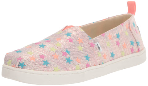 TOMS Kids Girls Alpargata Coral Slip On Flats Casual - Pink - Size 5.5 M