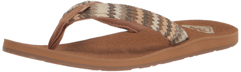Roxy Women's Porto Raffia Sandal, Fall Leaf Multi, 6