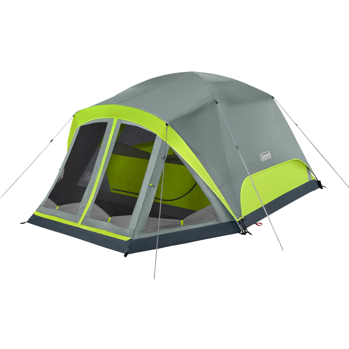 Coleman Skydome Tent with Screen Room & 5-Minute Setup, Weatherproof 4/6/8 Person Tent with Screened Porch, Included Rainfly & Carry Bag, Made of PFAS-Free Materials