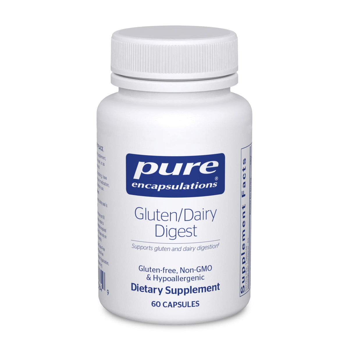 Pure Encapsulations Gluten/Dairy Digest | Unique Mix of Enzymes to Support Healthy Gluten and Dairy Digestion* | 60 Capsules