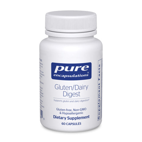 Pure Encapsulations Gluten/Dairy Digest | Unique Mix of Enzymes to Support Healthy Gluten and Dairy Digestion* | 60 Capsules