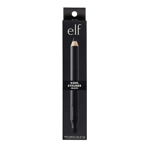 e.l.f. Cosmetics Kohl Eyeliner, Dual-Ended Soft Pencil Shades and Defines Eyes, Black