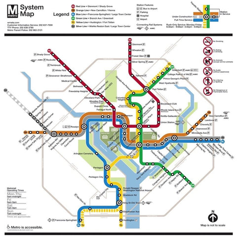 New York Puzzle Company - Transit Maps DC Metro Map - 500 Piece Jigsaw Puzzle