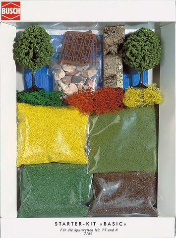 Busch 7189 Scenery Starter Kit HO Scenery Scale Model Scenery