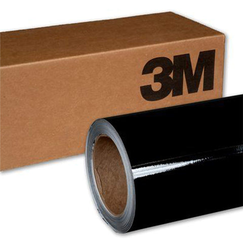 3M 2080 G12 GLOSS BLACK 1ft x 1ft (1 Sq/ft) Car Wrap Vinyl Film