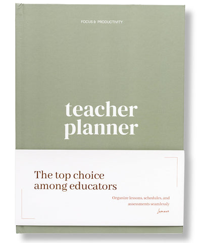 Lamare Teacher Planner 2024-2025 Academic Year - 218 Pages, Stain-Resistant Hardcover, Large Writing Space, Undated - Yearly Calendar, Class Schedules, Student Info, and More - Perfect for Educators