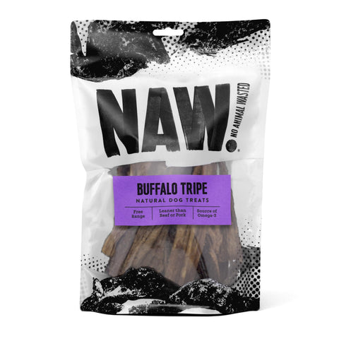 NAW | Buffalo Tripe | 250g Pack | Premium Dog Treats | Helps Support Healthy Dental Hygiene | 100% Buffalo | A Leaner Source Of Protein