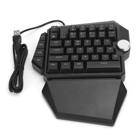 CCYLEZ RGB Backlight Mechanical Keyboard,44 Keys One Handed Keyboard,Gaming Keyboard for PC Computer Peripherals