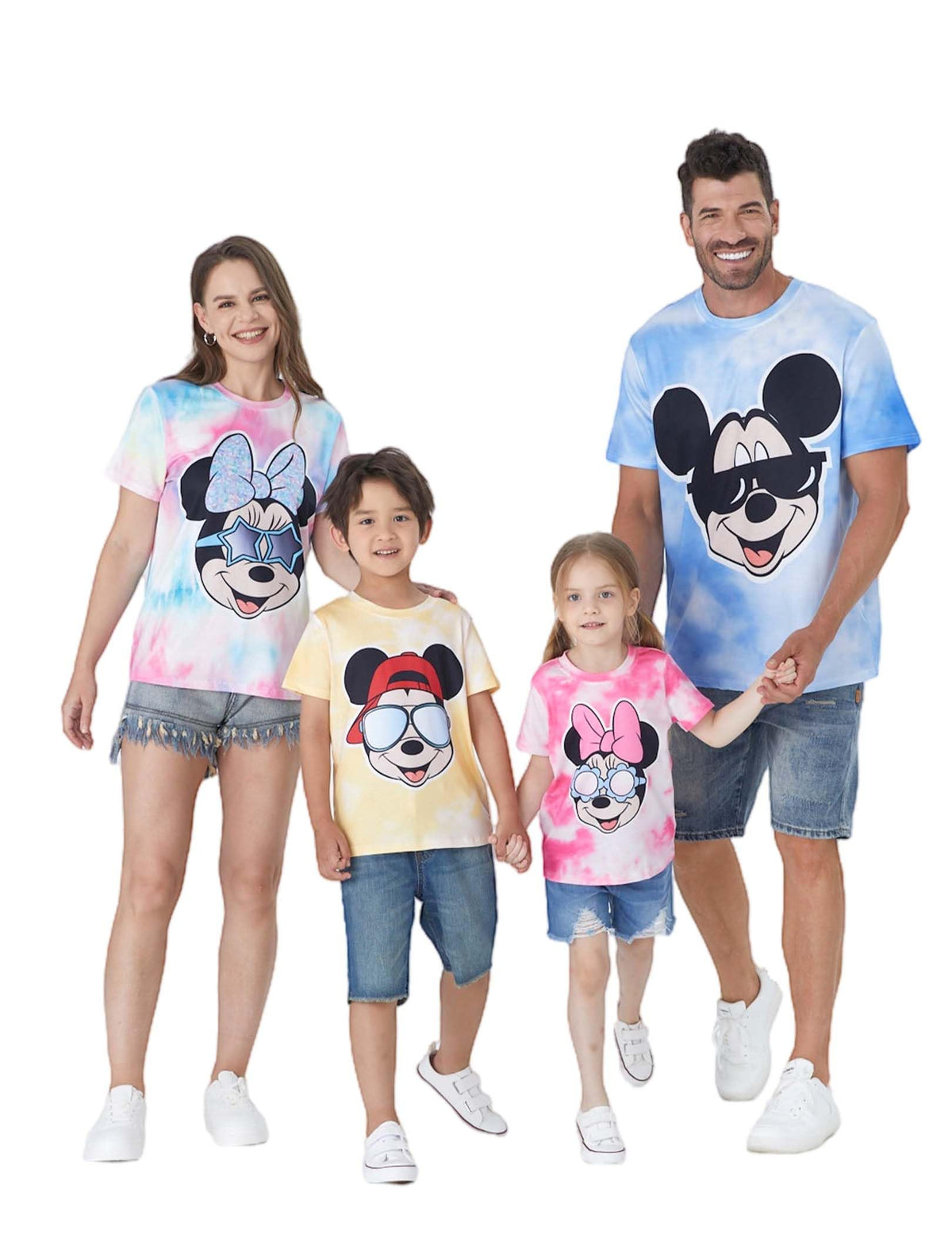 Disney Mickey and Friends Family Matching Classic T-Shirt Personalized Family Outfit Colorful Women XL