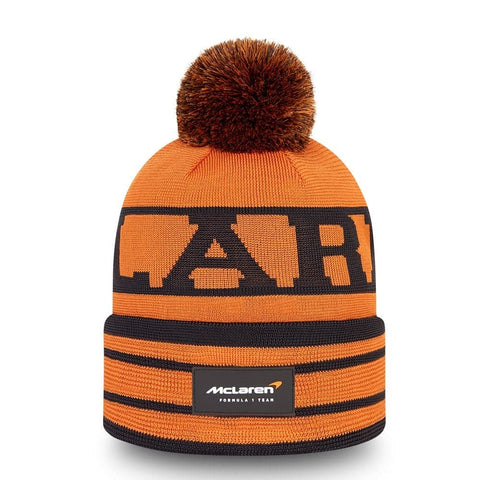 McLaren F1, New Era Replica Lando Norris Bobble hat 2022, Papaya, LN4, Unisex, Official Merchandise Orange