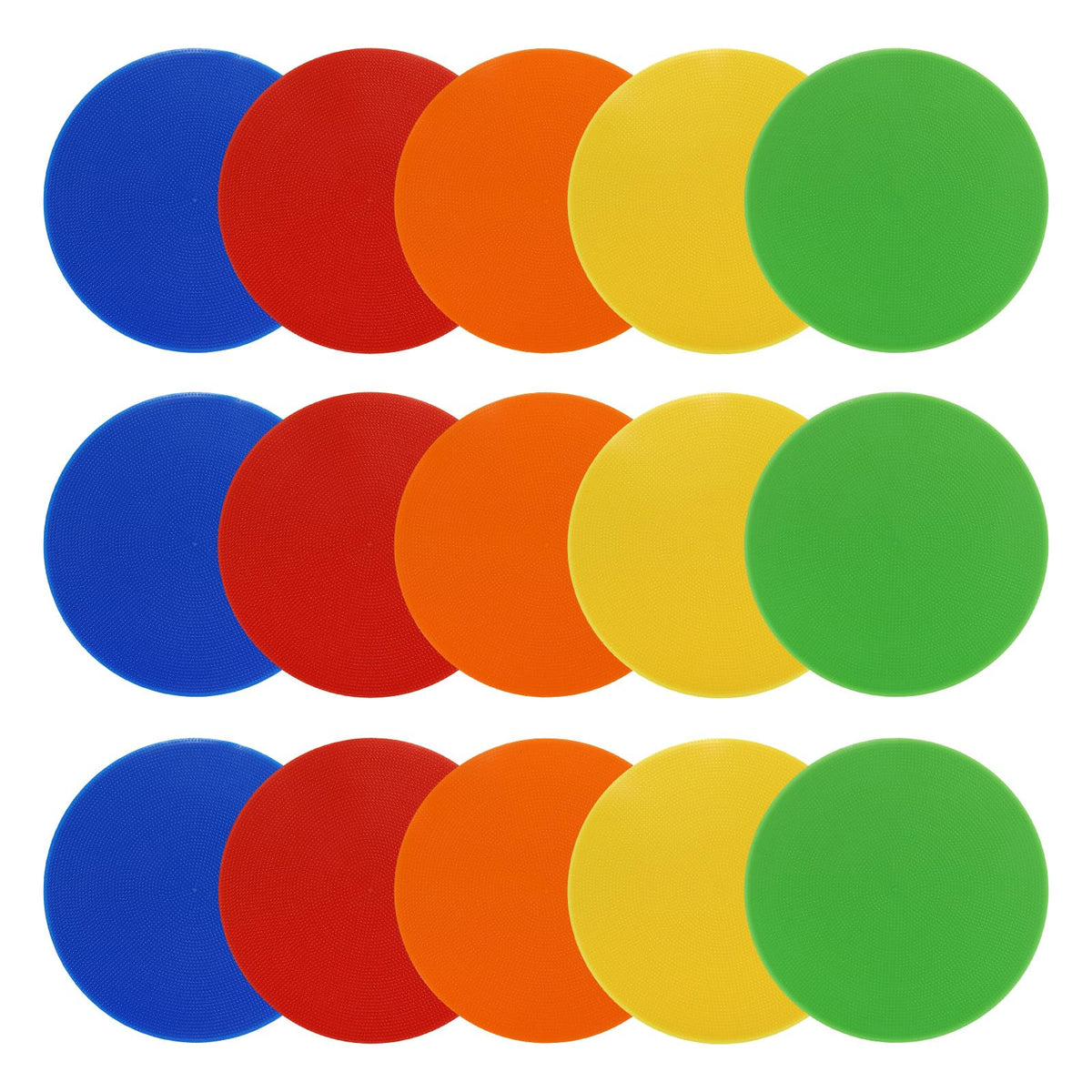 PATIKIL Poly Vinyl Dots, 9 Inch Spot Markers 15Pcs Agility Dots Floor Flat Spot Markers PVC Anti-Slip Sports Dots Flat Field Cones for Soccer Football Speed Agility Training
