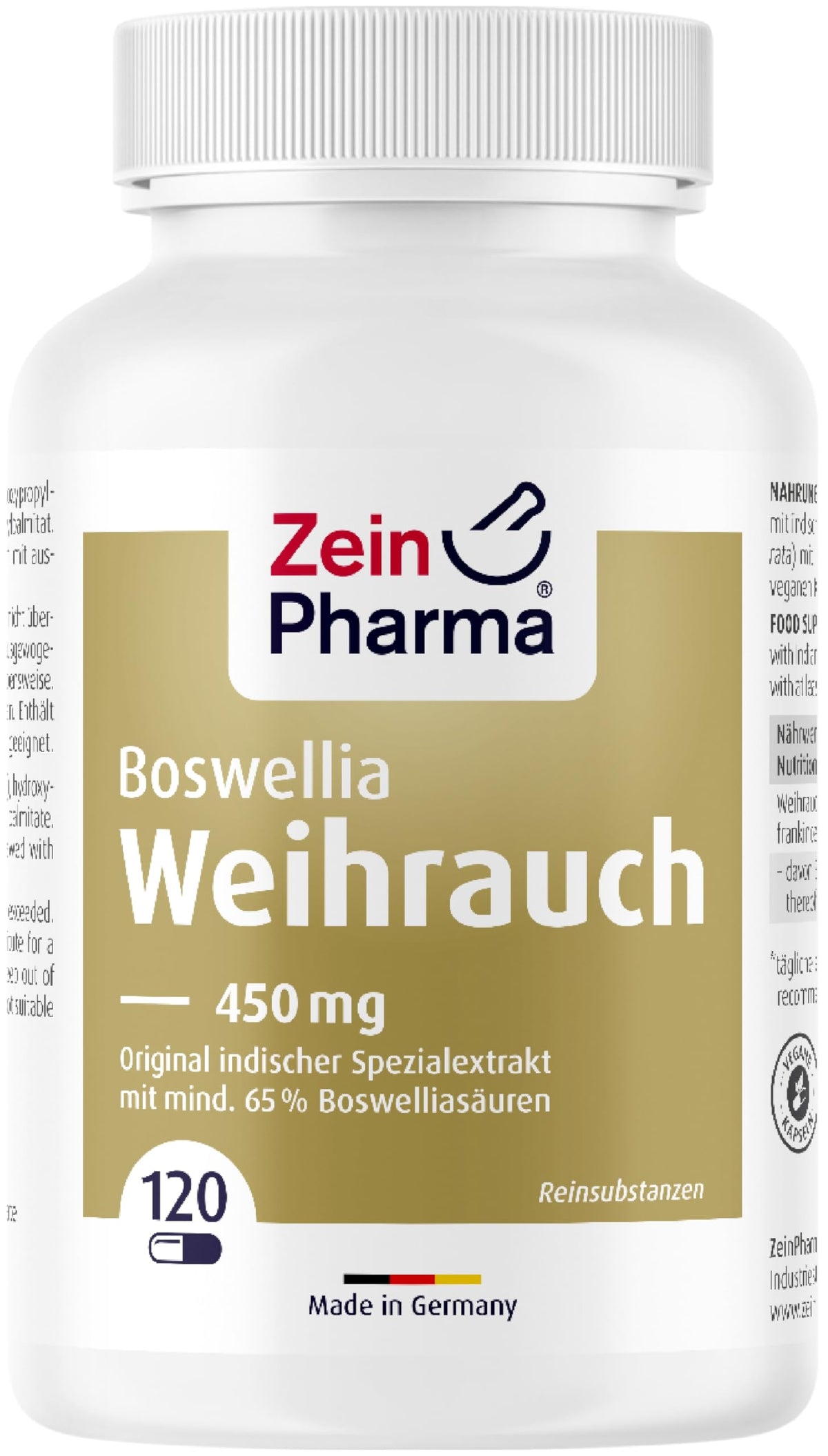 ZeinPharma Boswellia Frankincense, 120 Vegetarian Capsules, 1 x 69 g