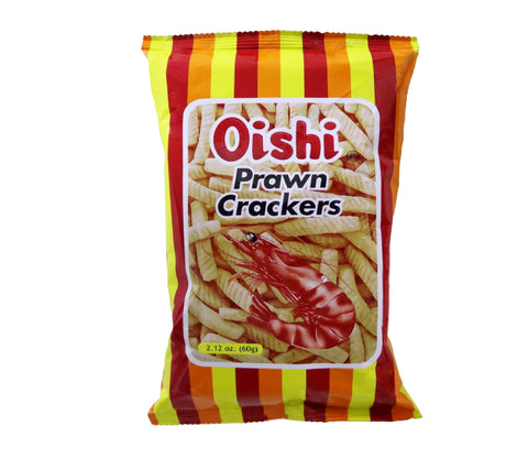 Oishi Prawn Crackers Original Flavored, 2.12oz (60g) 1 Pack