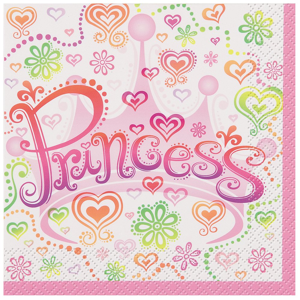 Princess Diva Beverage Napkins, 16ct
