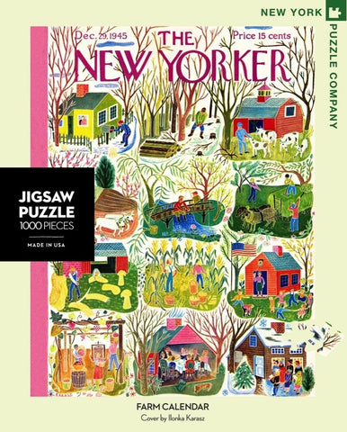 Farm Calendar 1000-Piece Puzzle