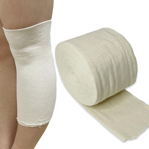 Elastic Tubular Support Bandage - Stockinette Gauze Roll for Arm Knee Ankle Leg First Aid Supplies, Comfortable, Stretch to 1.8 Multiple (3"W x 394"L)