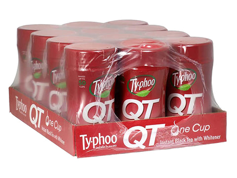 Typhoo QT Instant Tea Drink 125g | Provides a Cup of Tea In An Instant | Pack of 12