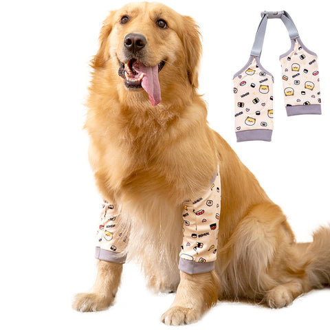 DKDDSSS Dog Front Leg Braces Recovery Sleeve, Pet Dog Front Leg Hock Brace Elbow Protector, Pet Knee Brace Wounds for Medium Large Dogs (2XL)