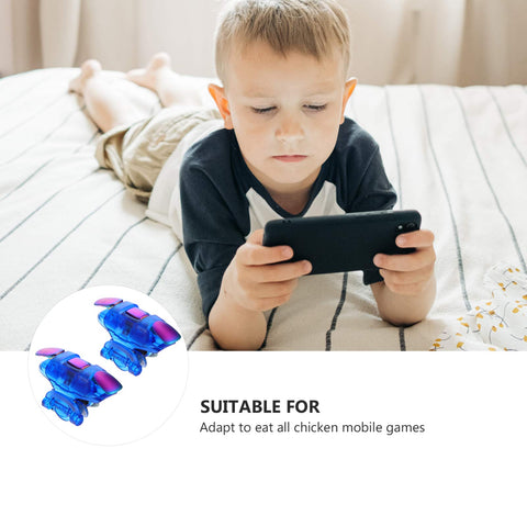 Hemobllo Mobile Game Triggers 1 Pair Gamepad Assist Game Accessory Mobile Game Controller Game Trigger for Phone Handle Game Controller Trigger Three Generations Telephone Plastic