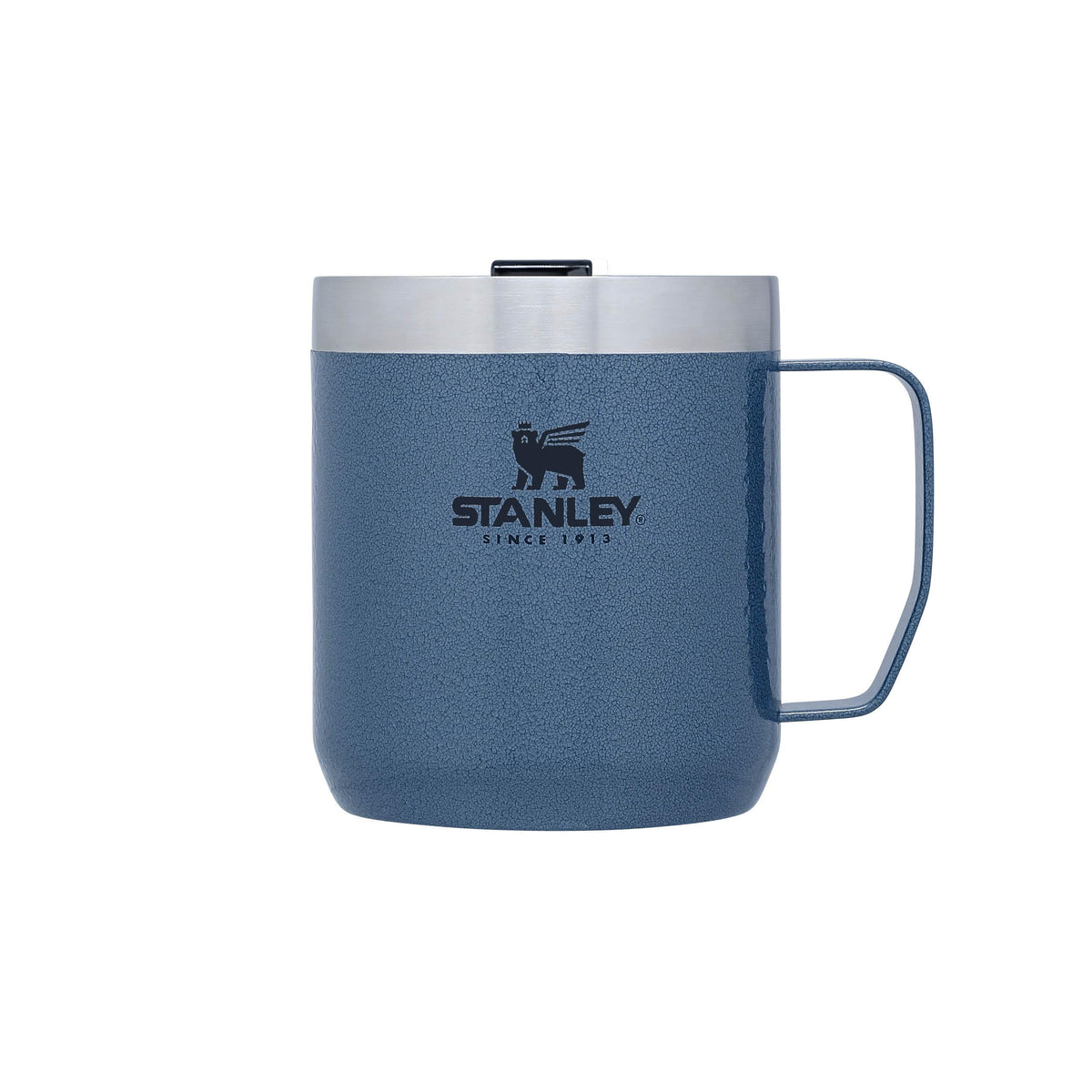 Stanley Classic Legendary Camp Travel Mug 0.35L - Keeps 1.5 Hours Hot - 3 Hours Cold - Dishwasher Safe - Stainless Steel Coffee Cup - BPA-Free - Hammertone Lake