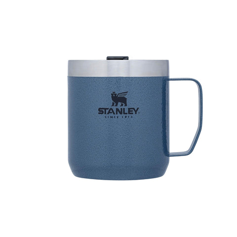 Stanley Classic Legendary Camp Travel Mug 0.35L - Keeps 1.5 Hours Hot - 3 Hours Cold - Dishwasher Safe - Stainless Steel Coffee Cup - BPA-Free - Hammertone Lake