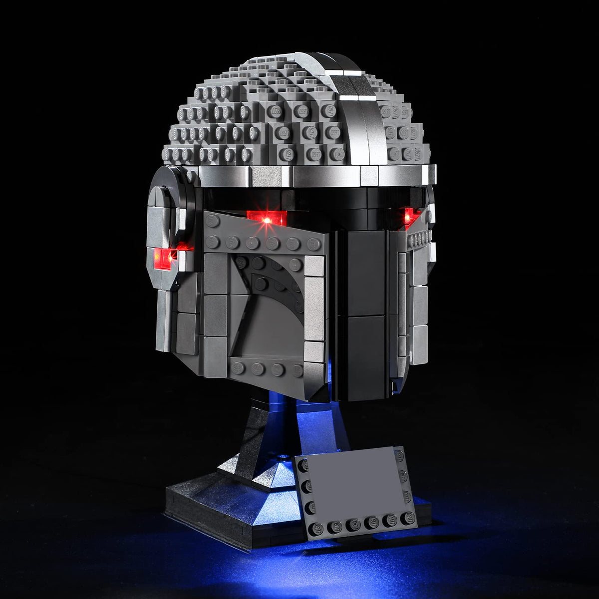 GEAMENT LED Light Kit Compatible with The Mandalorian Helmet - Lighting Set for 75328 Building Model (Model Set Not Included)