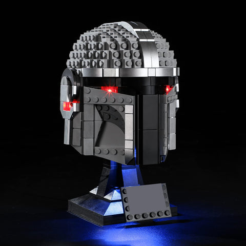 GEAMENT LED Light Kit Compatible with The Mandalorian Helmet - Lighting Set for 75328 Building Model (Model Set Not Included)