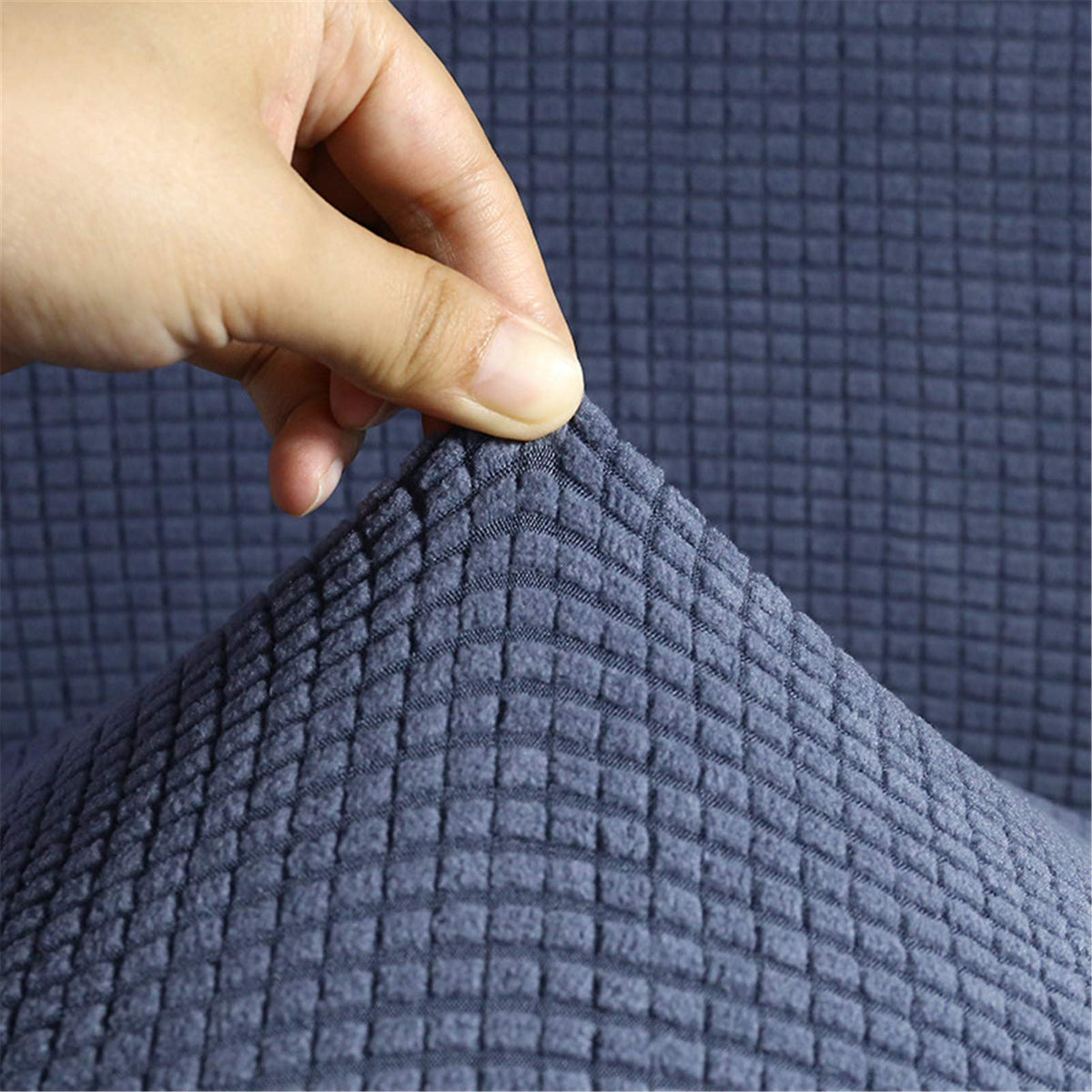BEDSETS Water Repellent Sofa Covers 3 Seater High Stretch 1 Piece Couch Cover for Dogs Universal Sofa Slipcover Non Slip Furniture Protector Jacquard Spandex Fabric (5,1 seater 90-140cm)