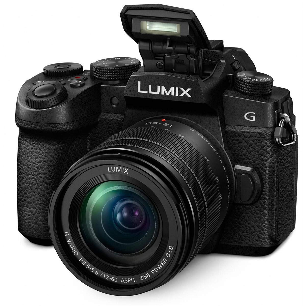 Panasonic LUMIX G95 20.3 Megapixel Mirrorless Digital Camera, 12-60mm F3.5-5.6 Lens, Pre-Installed V-Log L, Bundle with Bag, CLAR LED Light, Marantz Mic, 64GB SD Card, Cleaning Kit, Card Reader