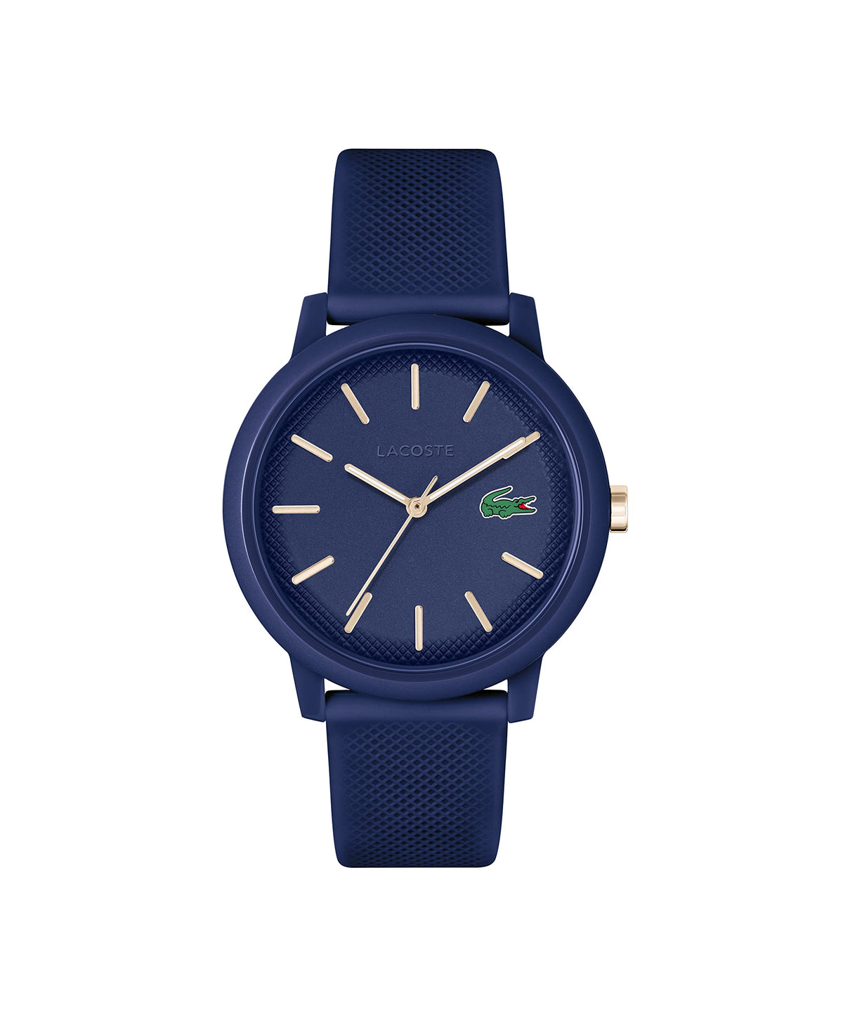 Lacoste 12.12 Men's TR90 Case Quartz Watch with Blue Rubber Strap (Model: 2011234)