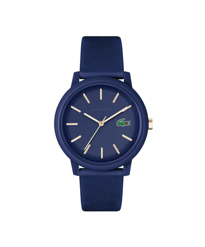 Lacoste 12.12 Men's TR90 Case Quartz Watch with Blue Rubber Strap (Model: 2011234)