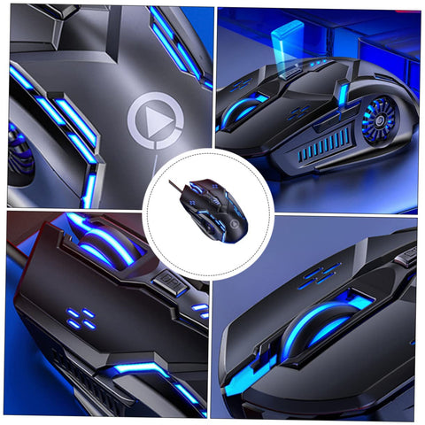 UKCOCO 1pc Wired Mouse RGB Gamer High Performance Gaming Ergonomic Gaming Wireless Gamer Mice Wireless Gaming Wired Led Wireless Mice Left Handed Gaming Abs Computer White Laptop G5