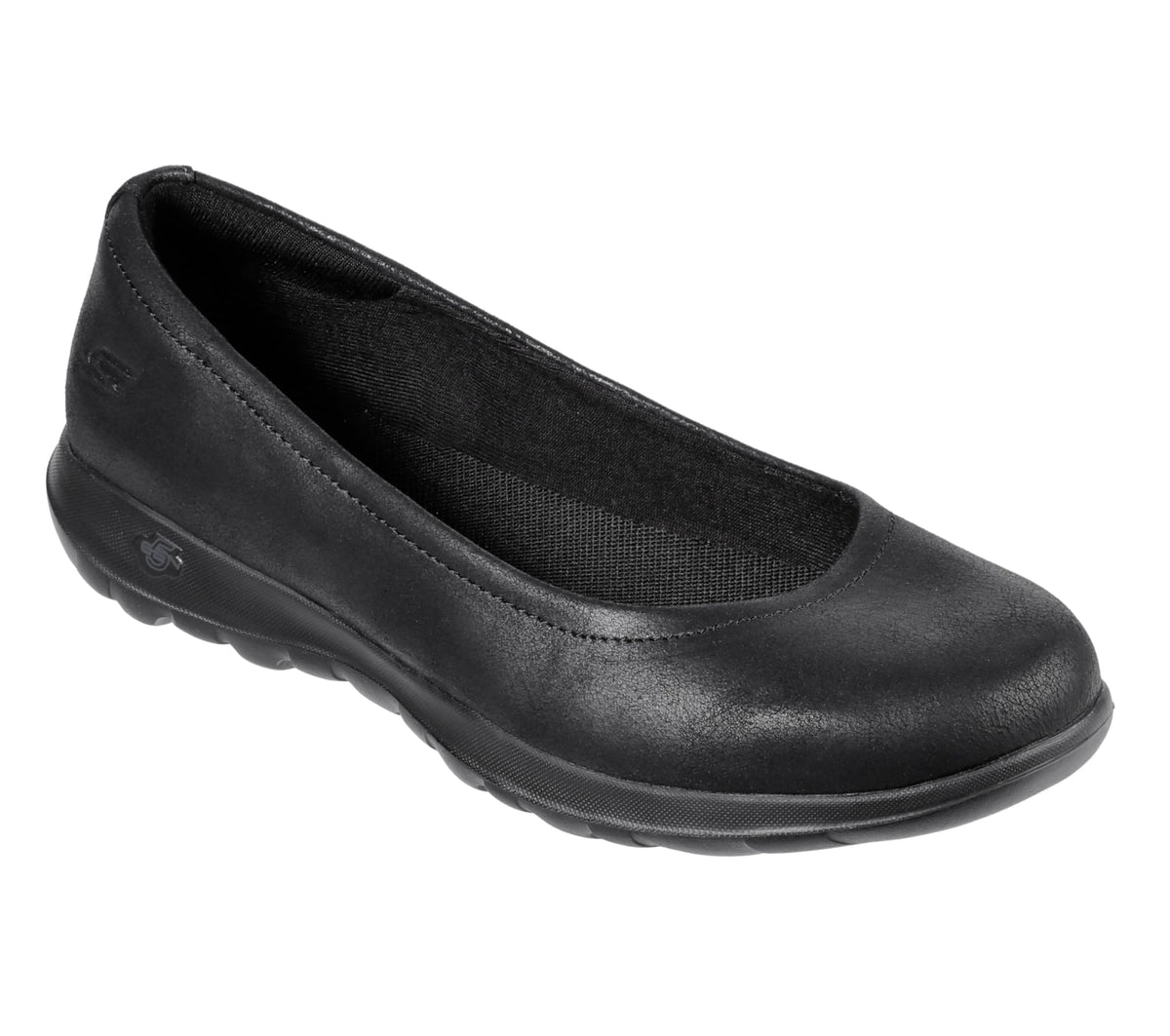 Skechers Performance Women's Go Walk Lite-15395 Ballet Flat,black,5 M US