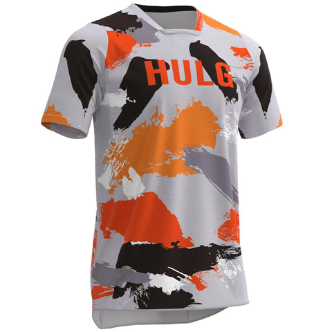 Mtb Jersey,Men's MTB Short Sleeve Jersey,Breathable Quick Dry Mountain Bike MTB Jersey,T Shirt for Running,Biking and Hiking,Motocross BMX Racing T-Shirt (Style-01,XXL)