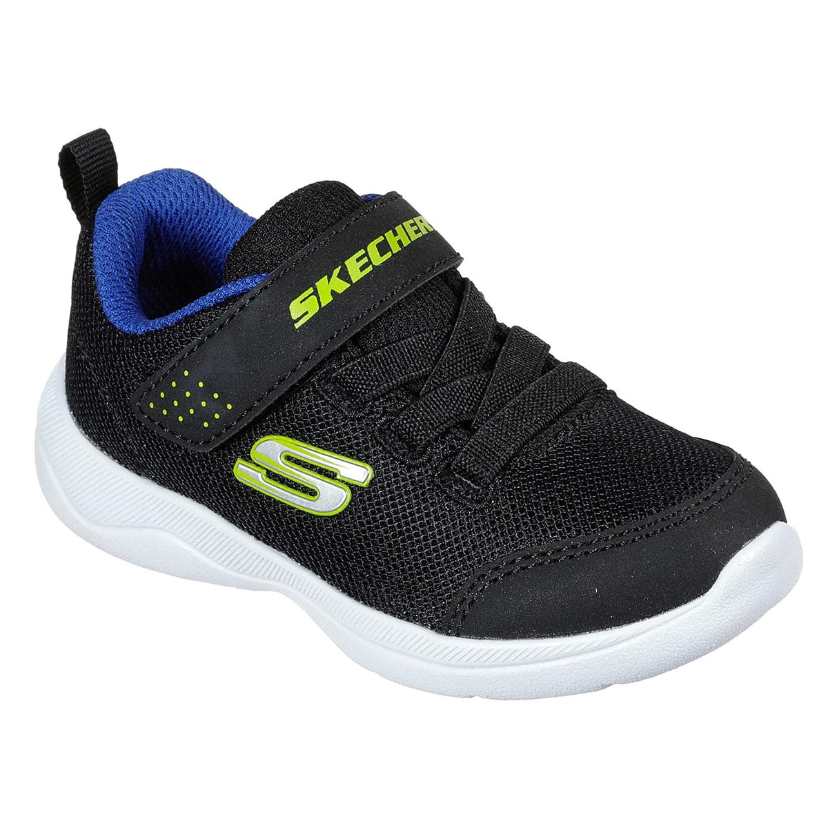 Skechers boys Skech-stepz 2.0 Sneaker, Black/Blue/Lime, 10 Little Kid US