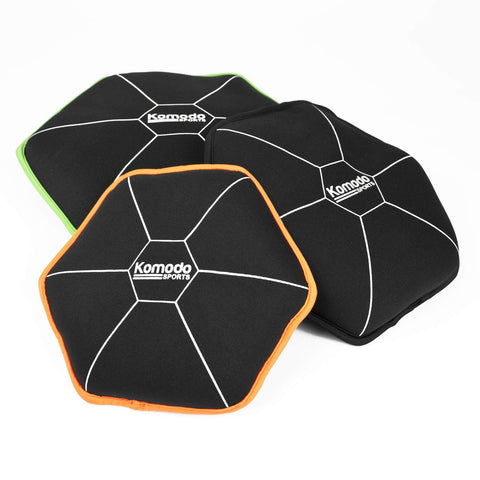 Komodo 10kg Soft Weight Plates Set - 3 Neoprene Weighted Sand Bags
