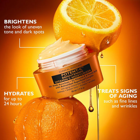 Peter Thomas Roth | Potent-C Brightening Vitamin C Moisturizer, For Dullness, Uneven Skin Tone, Dark Spots and Wrinkles, Antioxidant Moisturizer