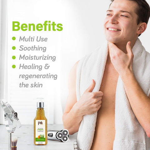 Pili Natural Hydrogel | Face and body Skin Soothing Gel with Arnica, Calendula, Centella Asiatica and Aloe Vera extracts | Natural Moisturizer | Parabens and Alcohol Free | 8.8 oz